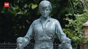 VIDEO: Keindahan Patung Putri Diana di Istana Kensington