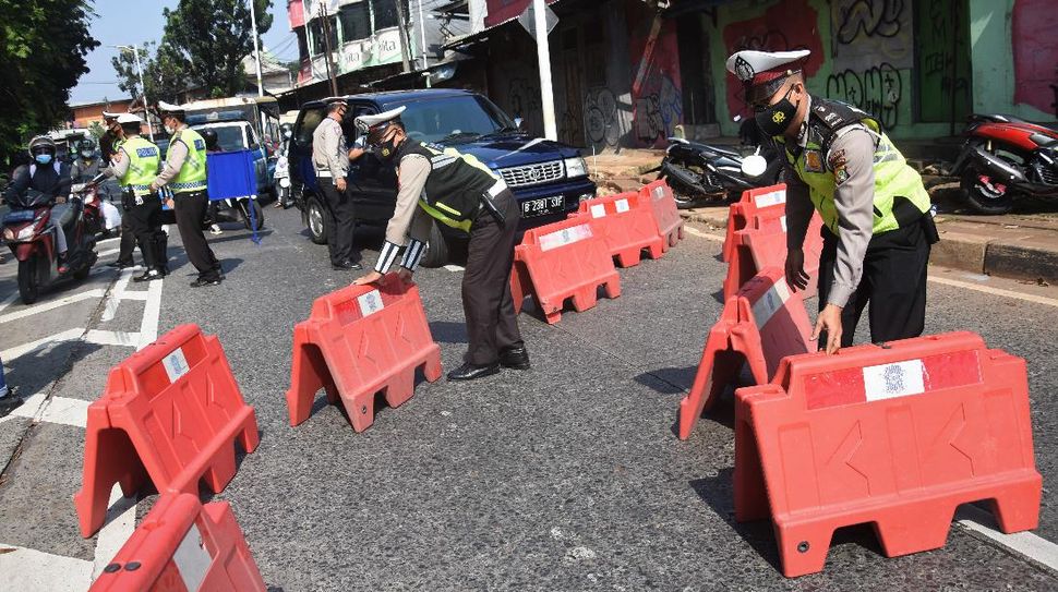 FOTO: Saat Jakarta Disekat di Masa PPKM Darurat