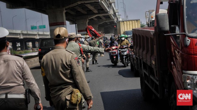 FOTO: Saat Jakarta Disekat di Masa PPKM Darurat