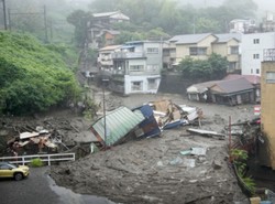 19 Orang Hilang Usai Tsunami Lumpur di Jepang