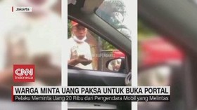 VIDEO: Warga Minta Uang Paksa Untuk Buka Portal