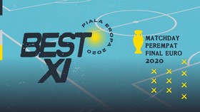 INFOGRAFIS: Best 11 Perempat Final Euro 2020, Kane di Depan