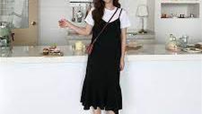 Inspirasi OOTD Spaghetti Strap Dress