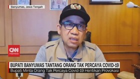 VIDEO: Bupati Banyumas Tantang Orang Tak Percaya Covid-19