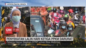 VIDEO: Macet Parah Warnai Hari Ketiga PPKM Darurat