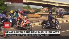 VIDEO: Nekat Lawan Arus Demi Masuk Ibu Kota