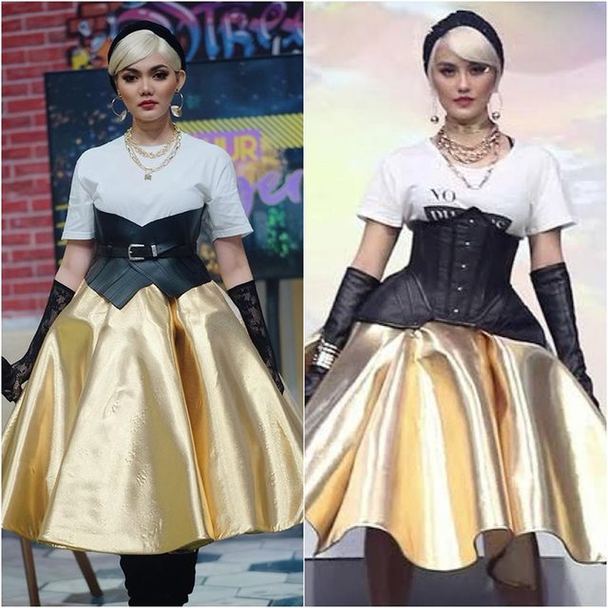 Rina Nose memiliki kemampuan impersonate artis lain&period; Intip dandanan totalitas Rina Nose saat impersonate&excl;