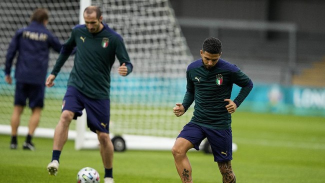 FOTO: Persiapan Italia vs Spanyol Jelang Semifinal Euro 2020