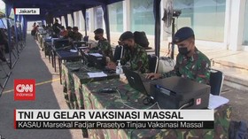 VIDEO: TNI AU Gelar Vaksinasi Massal