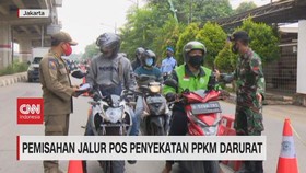 VIDEO: Pemisahan Jalur Pos Penyekaran PPKM Darurat