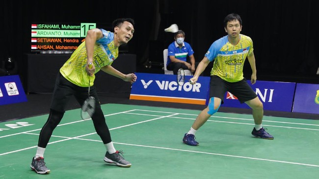 Ganda putra Indonesia Mohammad Ahsan/Hendra Setiawan berada di Grup D Olimpiade Tokyo 2020. Berikut head to head The Daddies menghadapi lawan di fase grup.