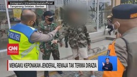 VIDEO: Mengaku Keponakan Jenderal, Remaja Tak Terima Dirazia