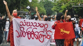 Warga Myanmar Demo Peringati Tragedi Aksi Anti-Junta 1988