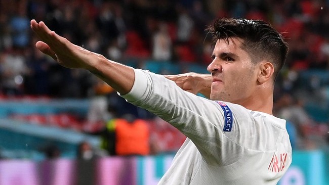 Duel Italia vs Spanyol di semifinal Euro 2020 (Euro 2021) dilanjutkan ke babak tambahan usai kedua tim bermain imbang 1-1.