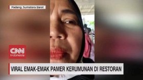 VIDEO: Viral Emak-emak Pamer Kerumunan di Restoran