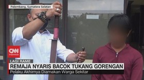 VIDEO: Remaja Nyaris Bacok Tukang Gorengan