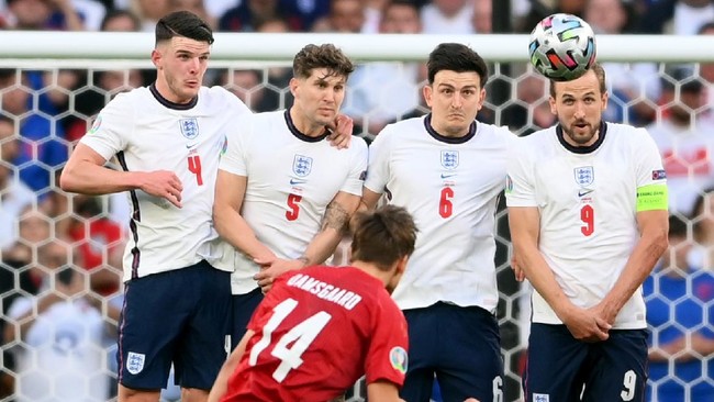 Inggris ditahan imbang Denmark 1-1 di babak pertama semifinal Euro 2020 (Euro 2021) di Stadion Wembley, Kamis (8/7) dini hari waktu Indonesia.