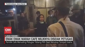 VIDEO: Emak Emak Marah Cafe Miliknya Disidak Petugas