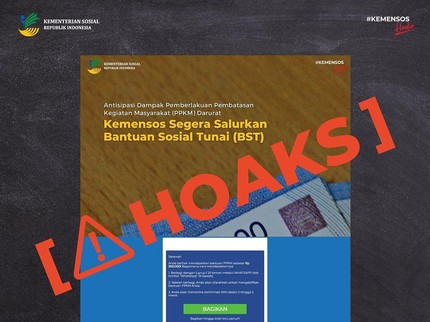 Hati-hati dan Jangan Disebar, Link Bansos Rp300 Ribu Ini Hoaks Bun