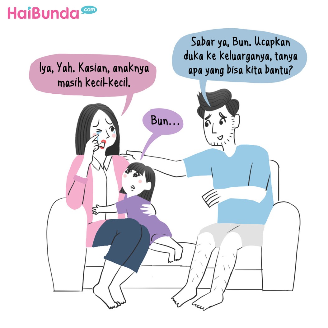 Gimana ya, Bun jelasin cara orang meninggal kepada Si Kakak?