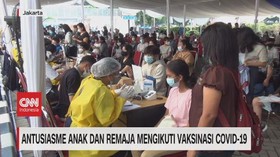 VIDEO: Antusiasme Anak Dan Remaja Mengikuti Vaksinasi Covid
