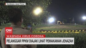 VIDEO: Pelanggar PPKM Diajak Lihat Pemakaman Jenazah