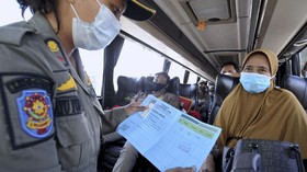 10 Bus Pariwisata Dihalau Masuk DIY, Penumpang Belum Divaksin