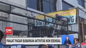 VIDEO: Panjat Pagar Bubarkan Aktivitas Non Esensial