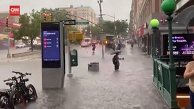 VIDEO: Banjir Terjang New York Akibat Badai Elsa