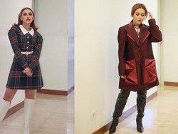 Intip 7 Style Kece Ayu Ting Ting Berdandan Ala Cewek Korea