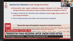 VIIDEO: Vaksinasi Dosis Ketiga Nakes Memakai Moderna