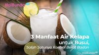 3 Manfaat Air Kelapa Untuk Busui, Salah Satunya Kontrol Berat Badan