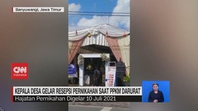 VIDEO: Kepala Desa Gelar Resepsi Pernikahan Saat PPKM Darurat