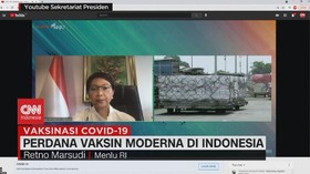 VIDEO: Perdana Vaksin Moderna di Indonesia