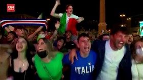 VIDEO: Italia Juara Euro, Fans Berpesta Pora