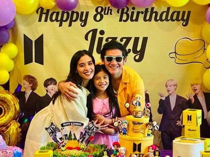 7 Potret Ultah Anak Vino G. Bastian & Marsha Timothy, Bertema BTS 'Butter'