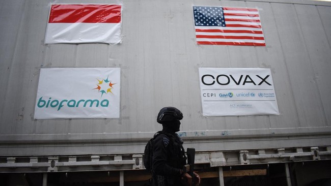 Vaksin Covid-19 Moderna dikirimkan pemerintah Amerika Serikat ke Indonesia melalui skema kerja sama multilateral GAVI COVAX Facility.