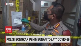 VIDEO: Polisi Bongkar Penimbunan 'Obat' Covid-19