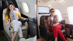 Gaya Elegan & Berkelas Maia Estianty Melancong dengan Jet Pribadi