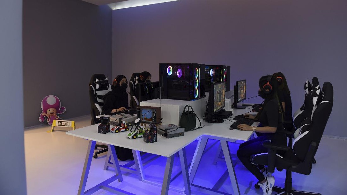 FOTO: Mengintip Lounge Khusus Gamer Wanita di Arab