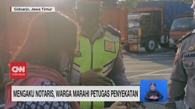 VIDEO: Mengaku Notaris, Warga Marahi Petugas Penyekatan