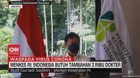 VIDEO: Menkes RI: Indonesia Butuh Tambahan 3 Ribu Dokter