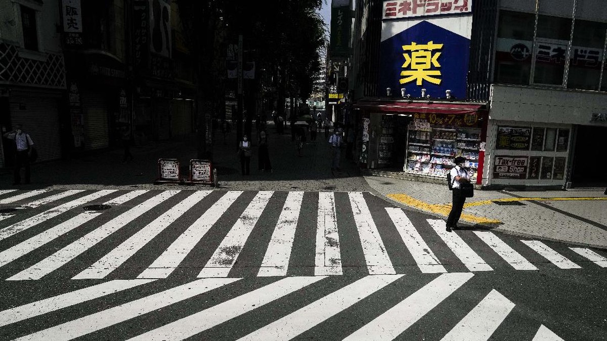 FOTO: Darurat Covid-19 Buat Tokyo Sepi Jelang Olimpiade