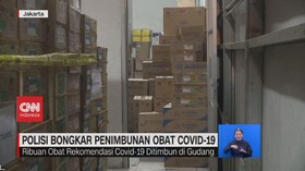 VIDEO: Polisi Bongkar Penimbunan Obat Covid-19