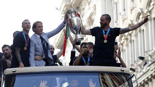 FOTO: Perayaan Italia Juara Euro 2020