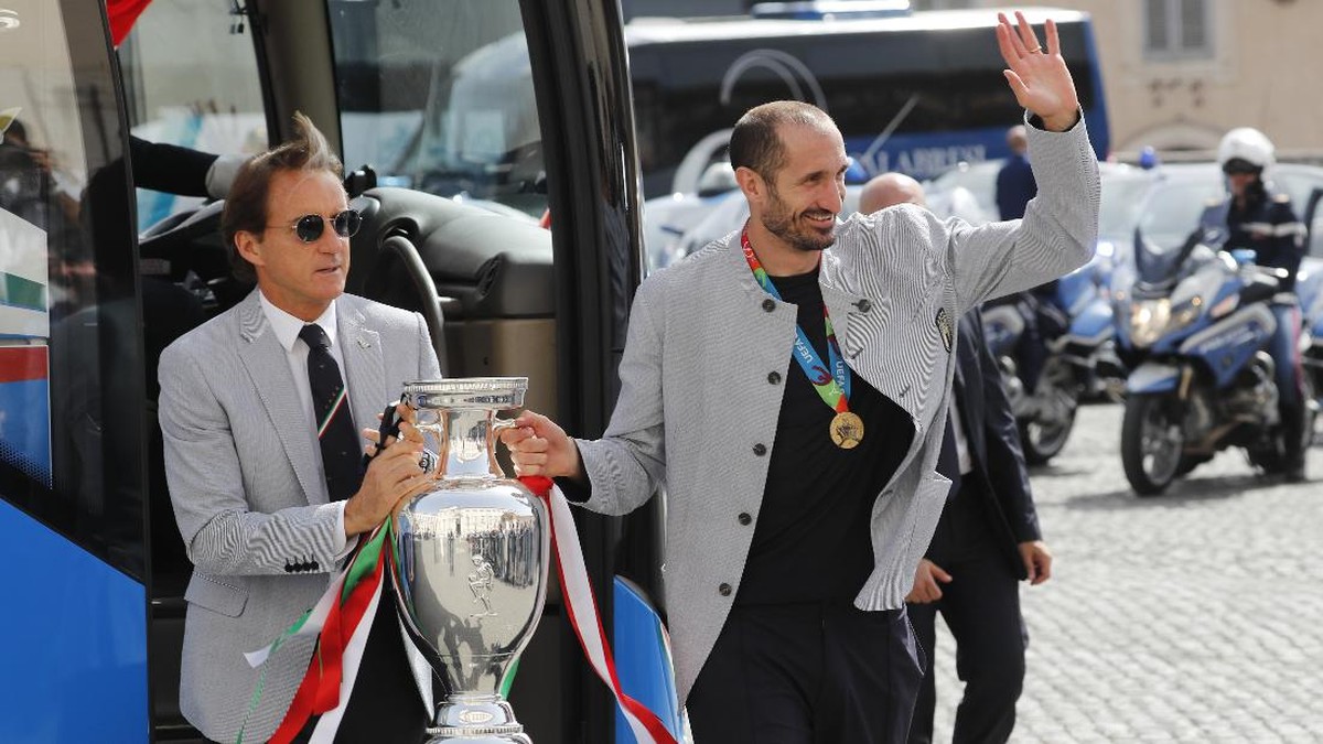 FOTO: Perayaan Italia Juara Euro 2020