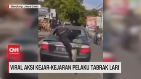 VIDEO: Viral Aksi Kejar-Kejaran Pelaku Tabrak Lari