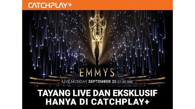 Platform Catchplay+ akan menayangkan langsung Emmy Awards 2021 secara eksklusif untuk pemirsa di Indonesia dan Taiwan pada September mendatang.