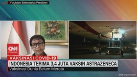 VIDEO: Indonesia Terima 3,4 Juta Vaksin Astrazeneca
