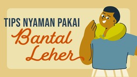 INFOGRAFIS: Tips Nyaman Pakai Bantal Leher
